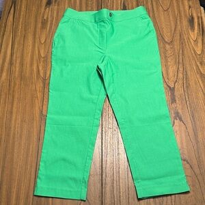 Rafaella Green Capri Pants NWOT